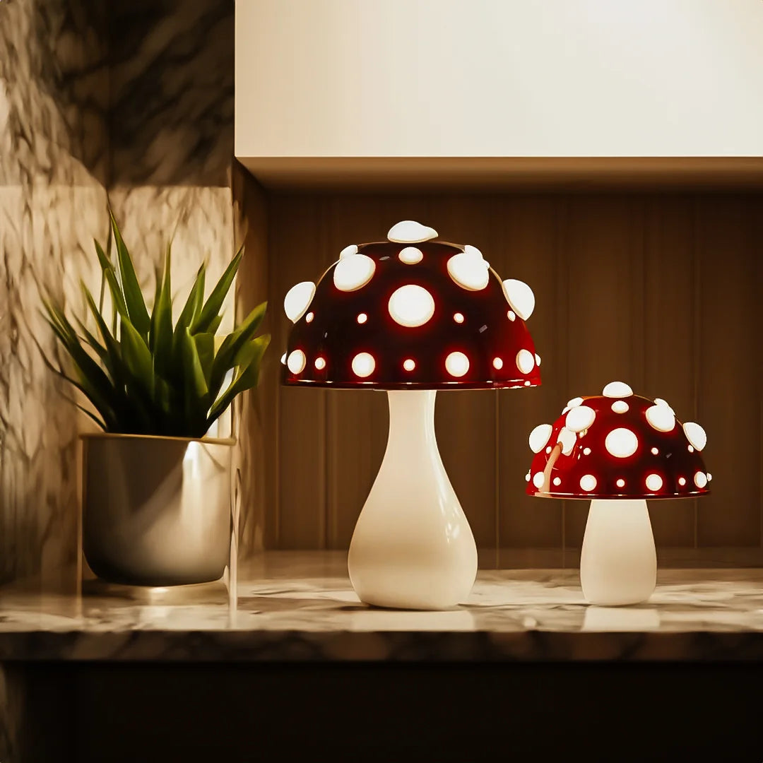 Paddestoelen grote lamp