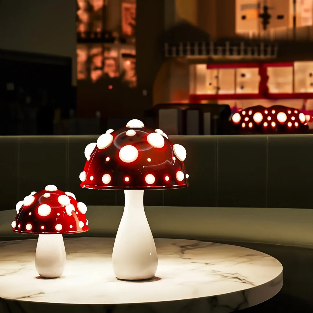 Paddestoelen grote lamp