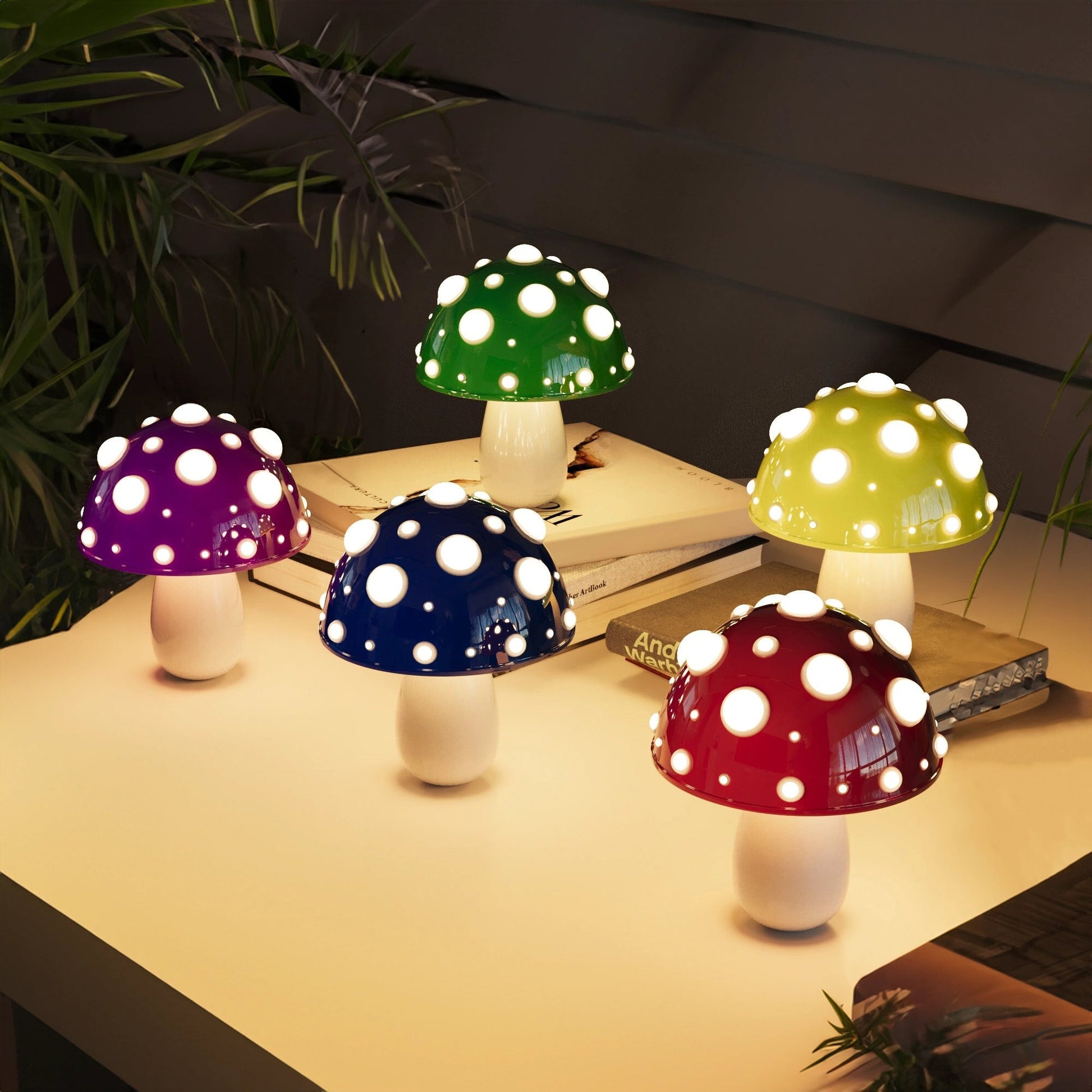 Paddestoelen kleine lamp