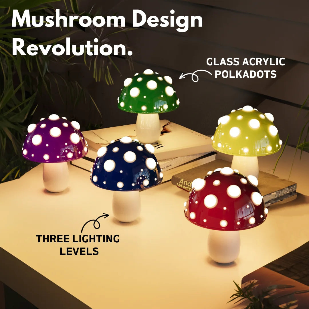 Paddestoelen kleine lamp